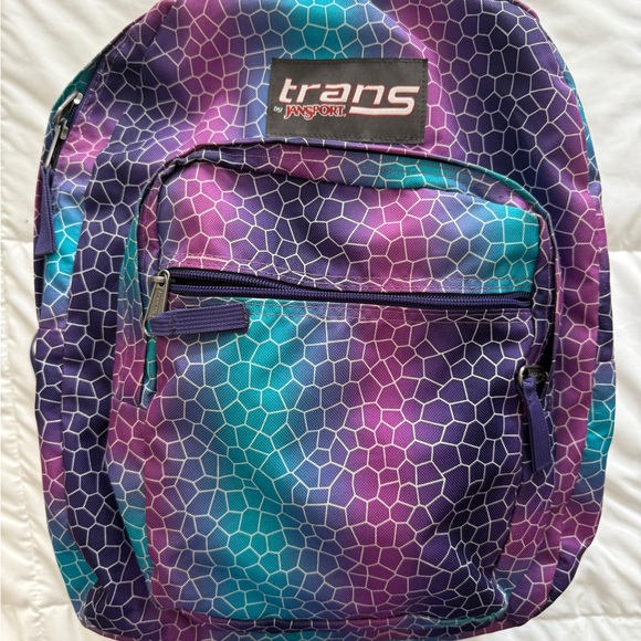Jansport Handbags - JanSport Trans Mosaic Backpack in Purple and Blue